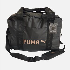 PUMA Bag 18” Golf Duffle Black Rose Gold NWT